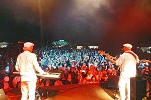 The Rubettes bei ihrem Deutschlandtourneeauftakt zum Schönauer Parkfest 2023